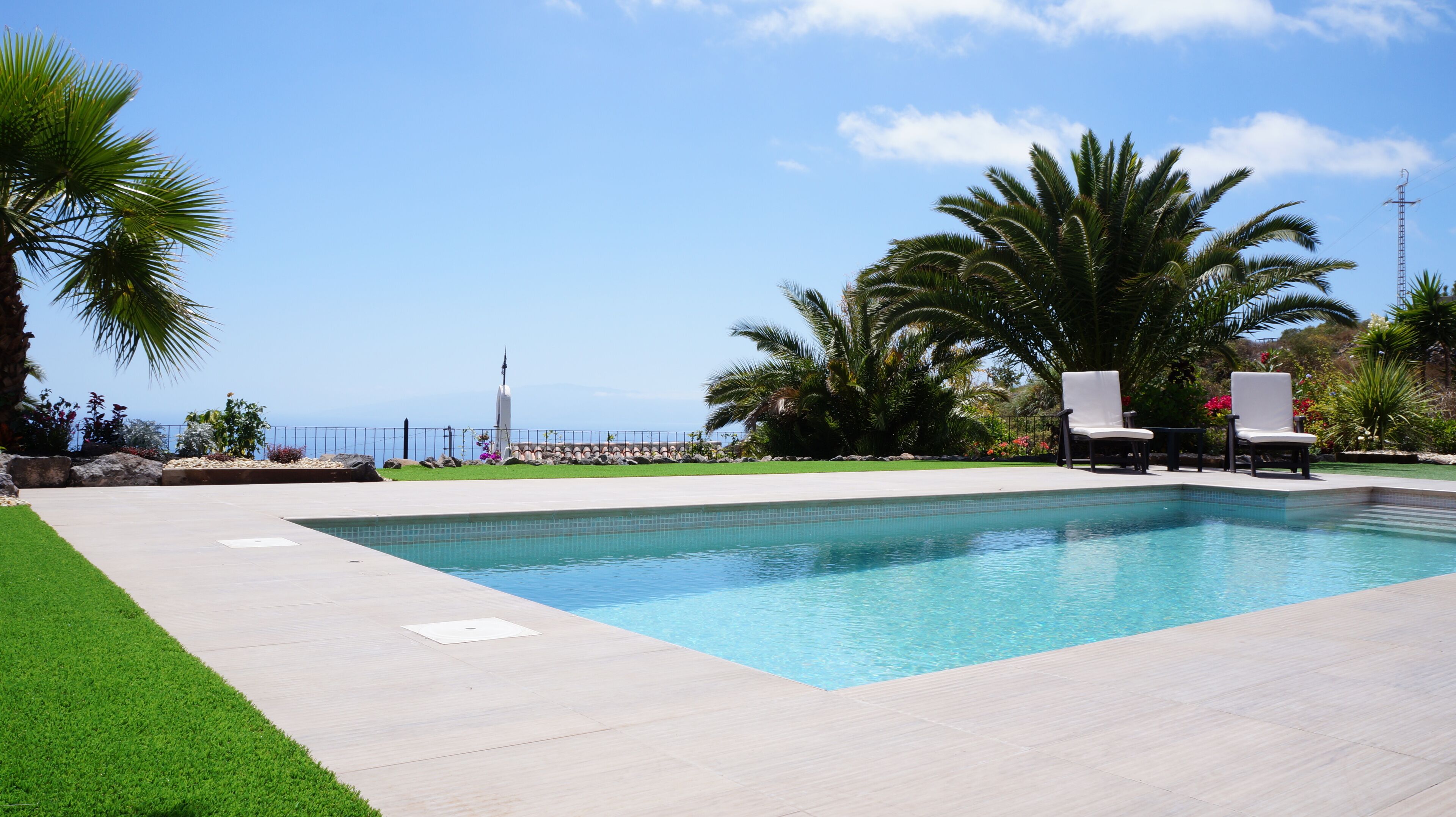 Una piscina riscaldata