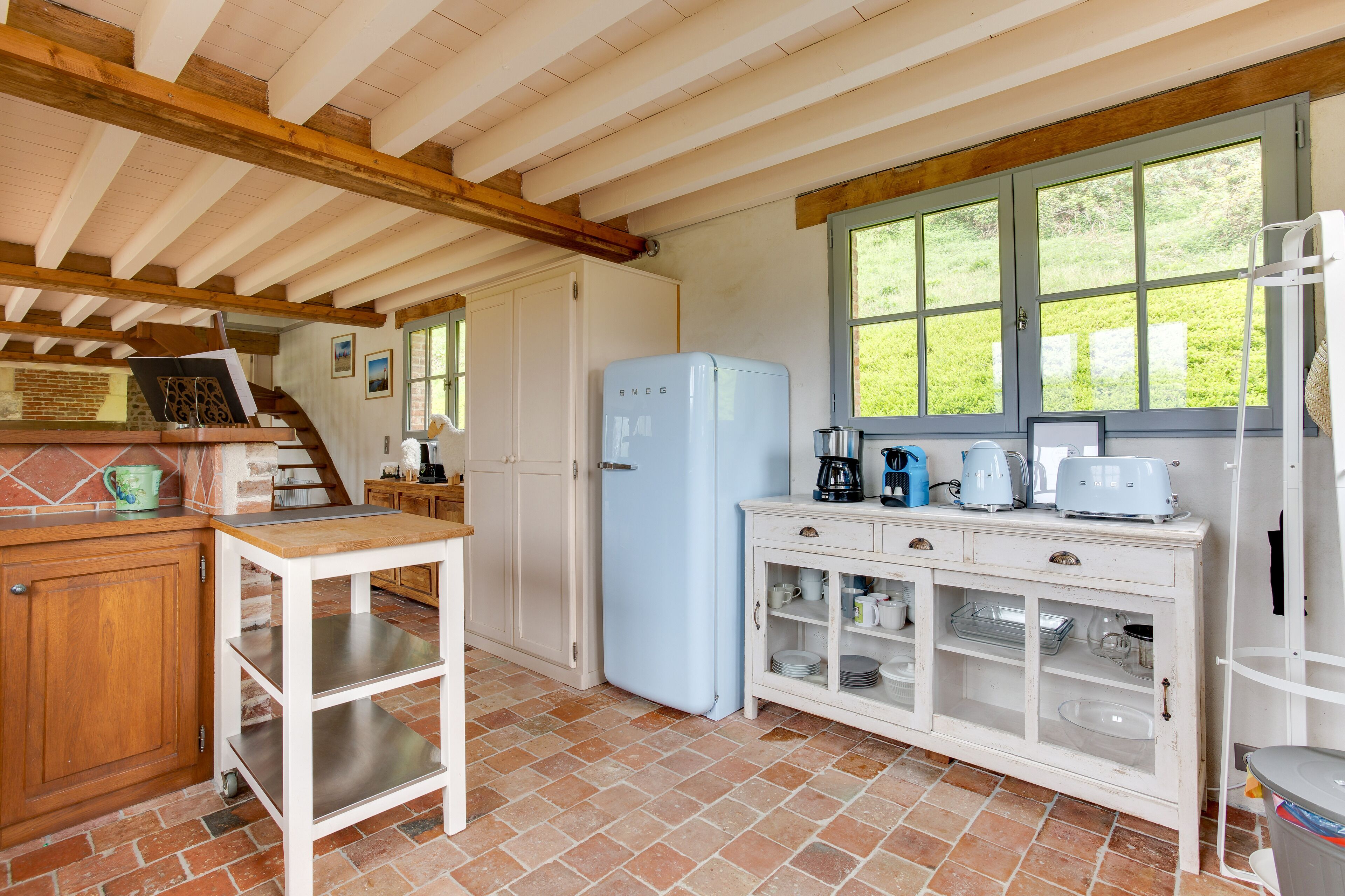 Superb view estuary, the countryside 10 minutes from the center, free P, dogs accepted