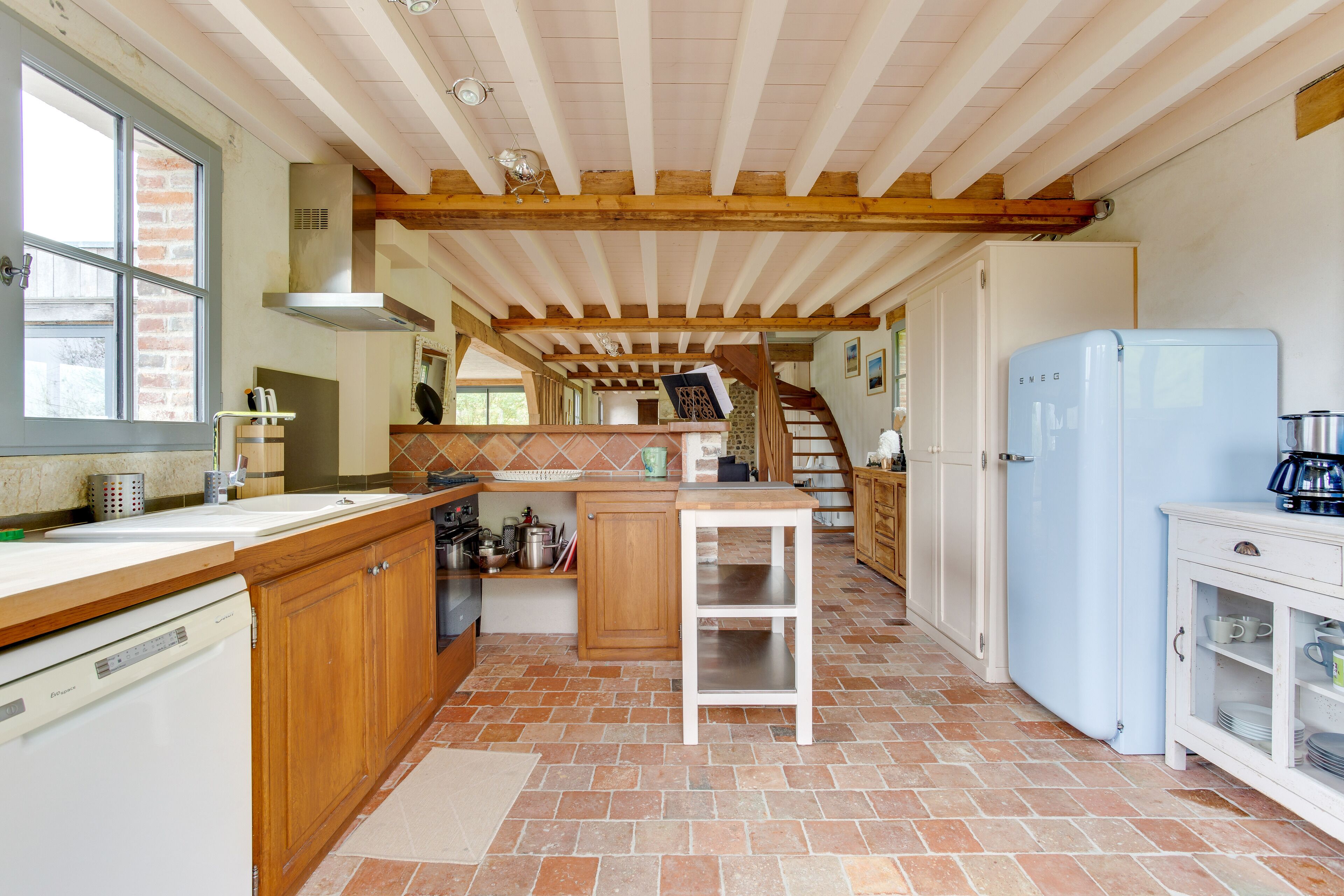 Superb view estuary, the countryside 10 minutes from the center, free P, dogs accepted