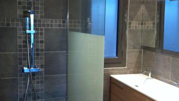 Shower, hair dryer