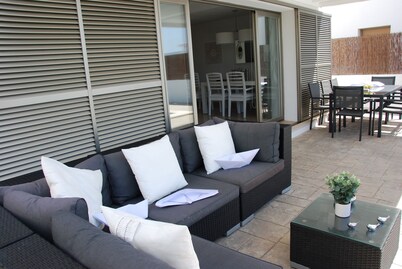 VILLA S. TOME 8PERS / IND. SWIMMING POOL/ SEA VIEW-IDEAL FAMILY-A600MTRS OF BEACHES