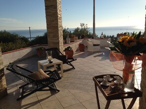 Terrace/patio - Villa Consiglio - Splendid villa with private swimming pool in the heart of the Mediterranean (Termini Imerese)