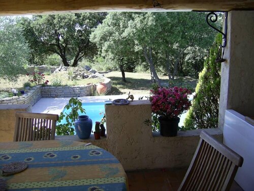 Large 200m² house with swimming pool (5 by10m) near Alès in the Cévennes, 8people
