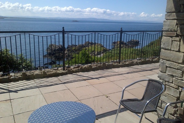 View from outside kitchen