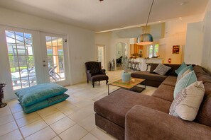 Smart TV, fireplace, video games, books