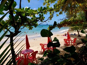 Beach nearby, beach towels