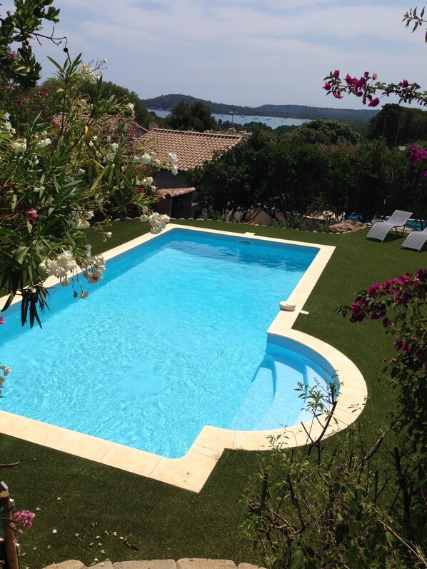 Piscina externa, piscina aquecida