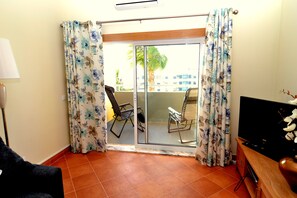 Televisio, DVD-soitin, kirjoja