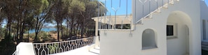 Enjoy breathtaking views of the sea from this property's balcony.