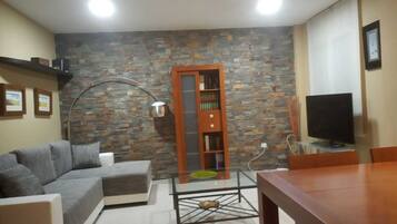 Televisie, een dvd-speler, tafelvoetbal en boeken