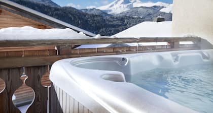 Modernes 4-Bett-Chalet mit Whirlpool, herrlichem Blick über Morzine