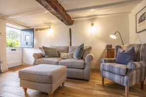 TV, fireplace - Muckledyke Cottage, Stiffkey, Norfolk (Wells-next-the-Sea)