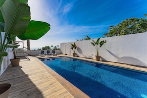 A heated pool