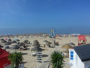 En la playa