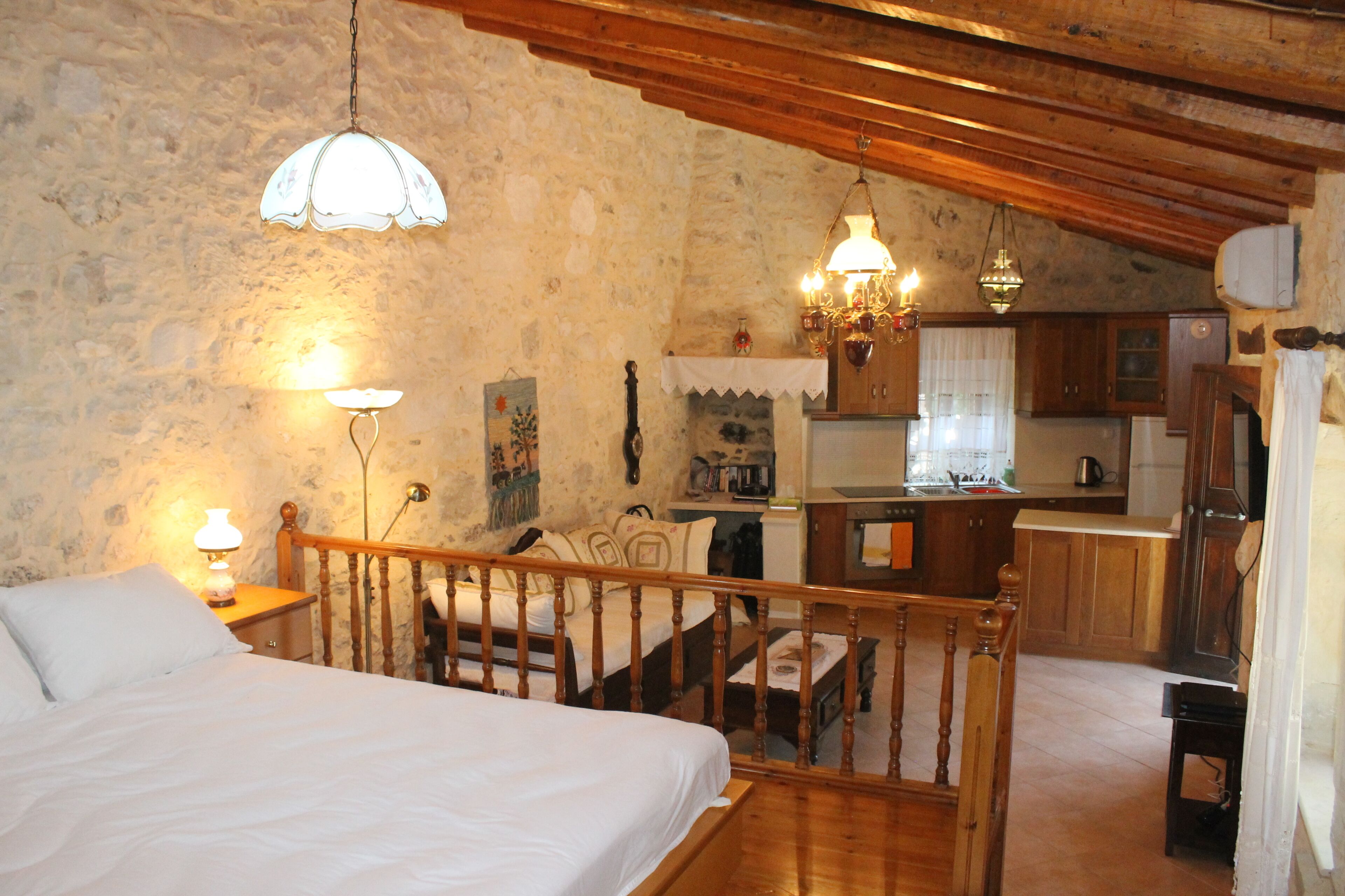 200 Year Old Converted Barn in mountain village location near to Panormo, Crete