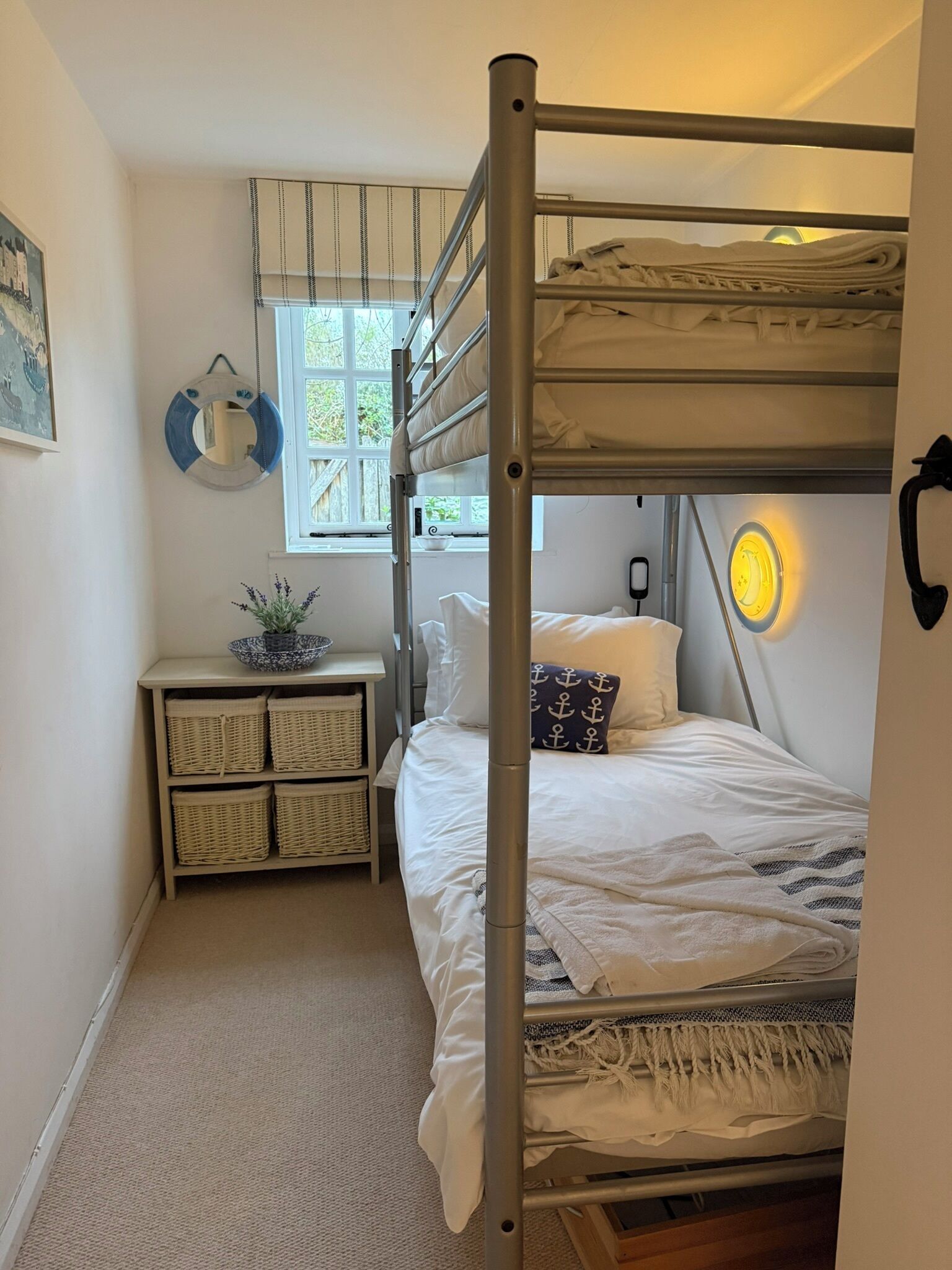 Downstairs bunk room off living room
