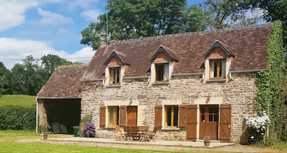 Traditionella Normandy Cottage