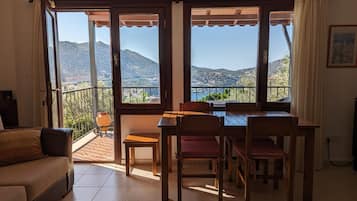 Smart-TV, Kamin, DVD-Player, Bücher