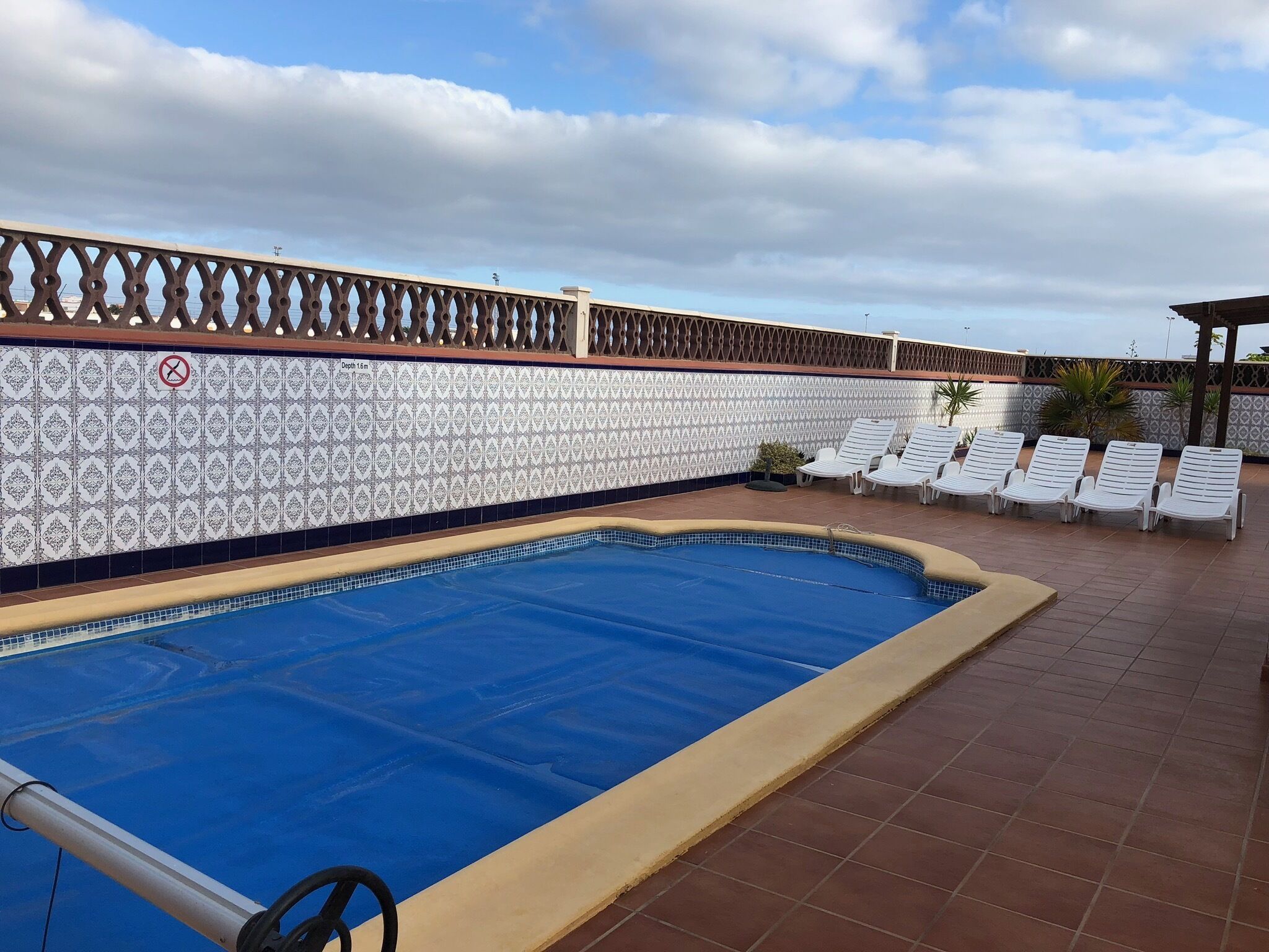 Piscina externa, piscina aquecida