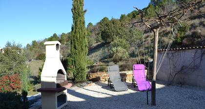 Large Provencal villa with panoramic view very close to Vallon Pont d 'Arc