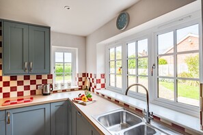 Fridge, microwave, dishwasher, highchair