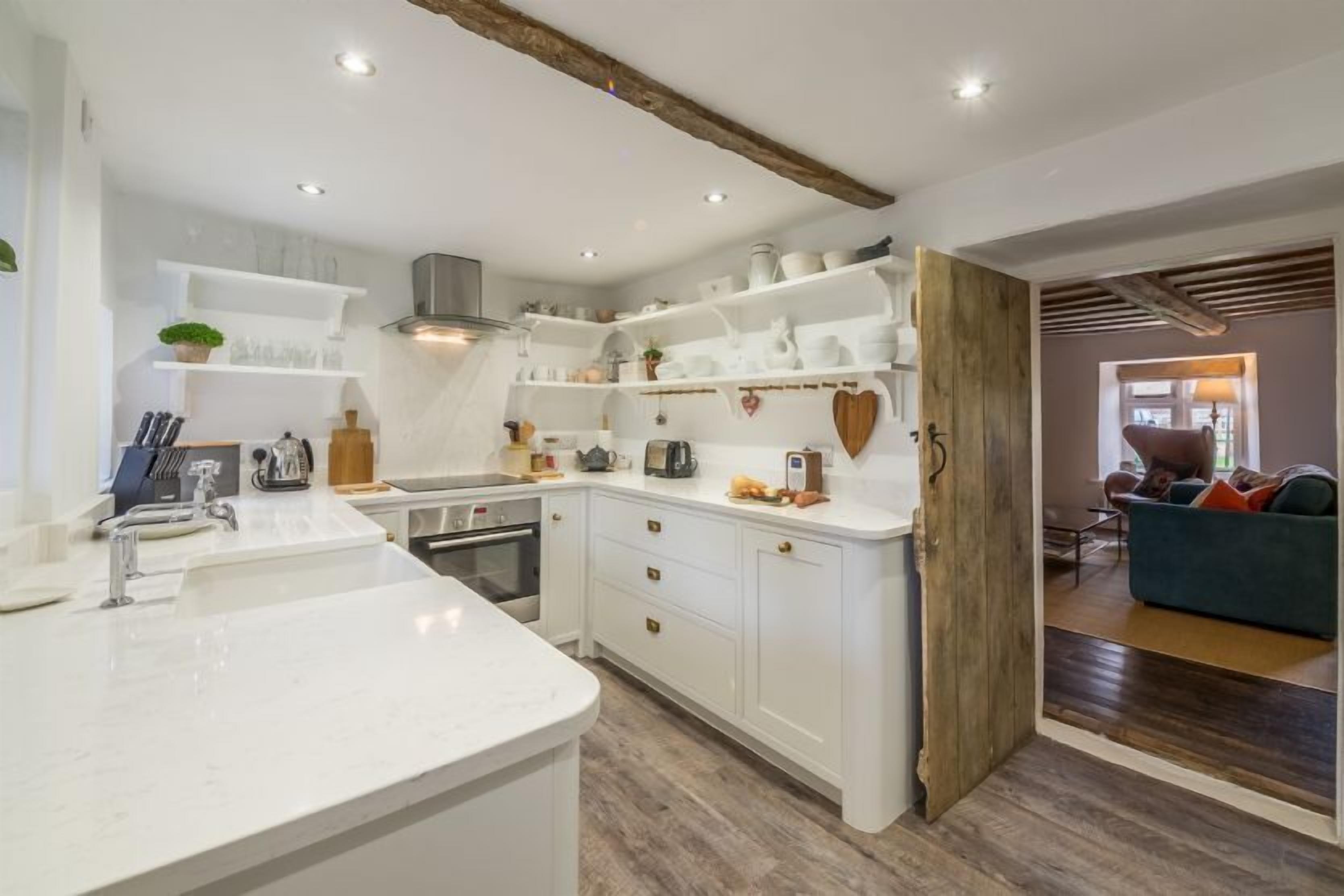 Ground floor:  Hand built kitchen