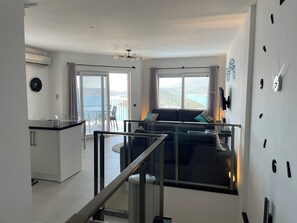 Smart TV, DVD player, books, video library