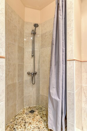 Shower, hair dryer