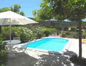 Piscine extérieure, piscine chauffée