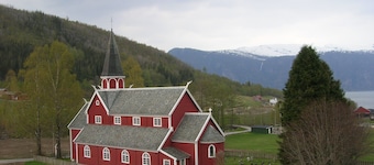 Talo lähellä Sognefjordia
