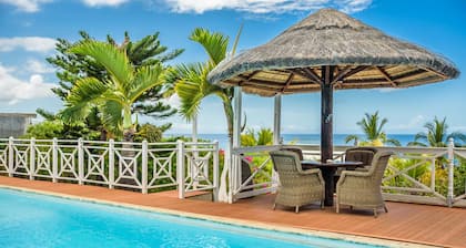 Near Beach : Private pool ; Terrace ; Panoramic view ; Air-conditioning