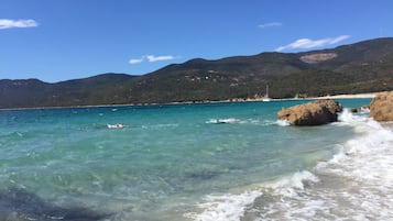 Vlak bij het strand