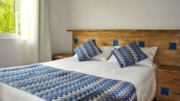 2 bedrooms, in-room safe, iron/ironing board, travel cot