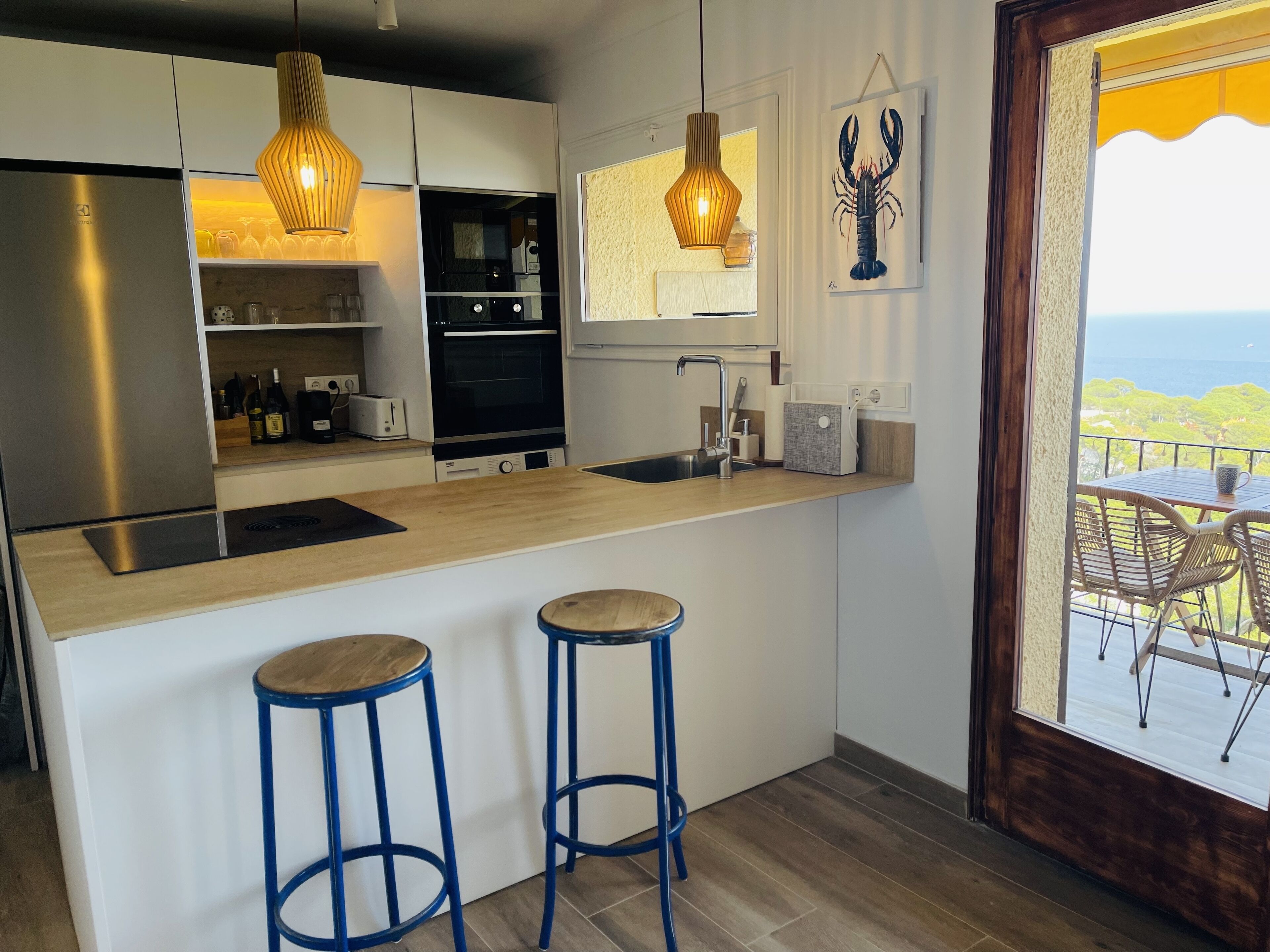 Cozy apartment with a breathtaking view in Calella de Palafrugell