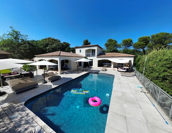 A heated pool