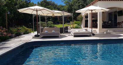 villa air conditioning, heated pool, jacuzzi -