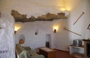 Televisión, chimenea