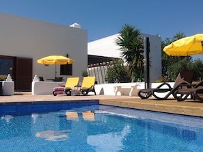 Piscine extérieure, piscine chauffée