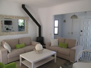 TV connectée, cheminée