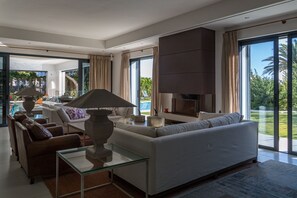 TV, fireplace, DVD player