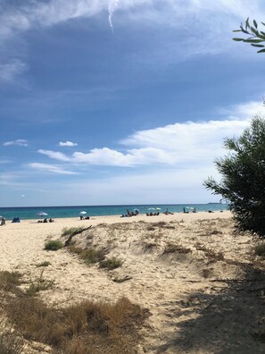 En la playa 