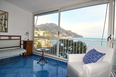 Amalfi Coast - Il Monaco, Three Bedrooms villa with equipped platform on the sea