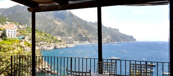 Amalfi Coast - Il Monaco, Three Bedrooms villa with equipped platform on the sea