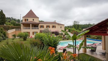 A heated pool