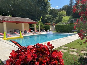 A heated pool