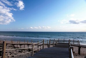 Vlak bij het strand