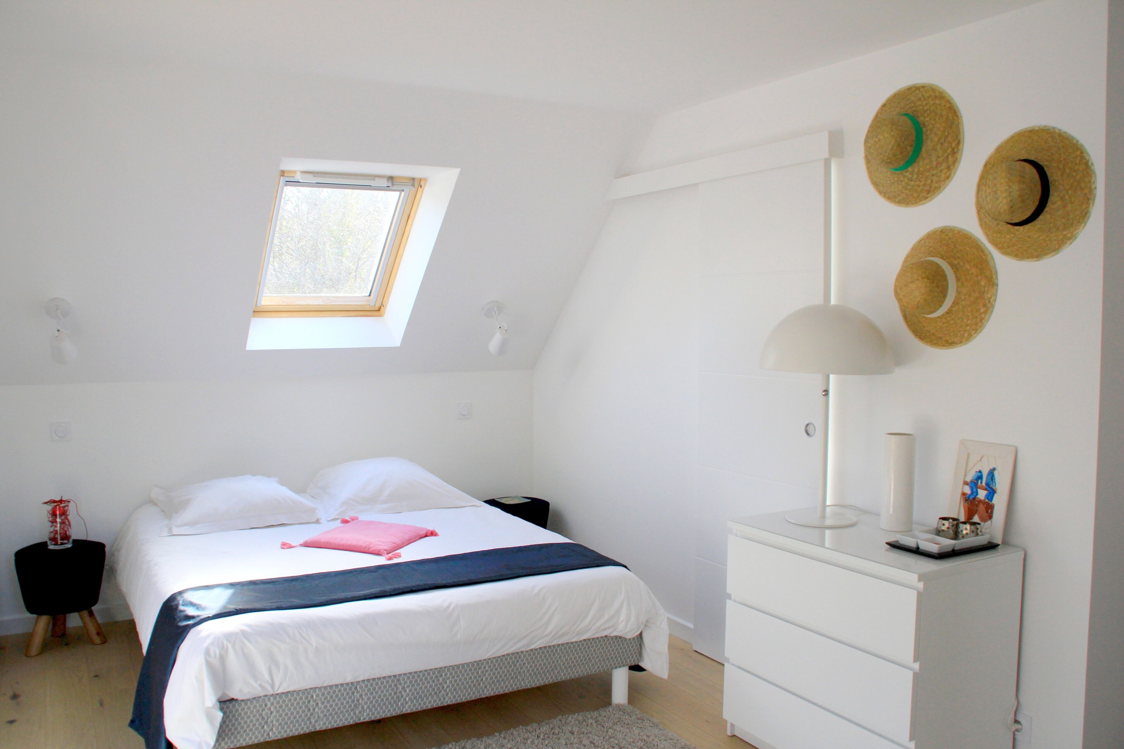  In a green setting close to the ocean 