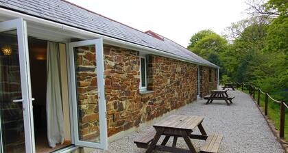 Maaseudun, rentouttavan majoituksen rauhallinen maisema