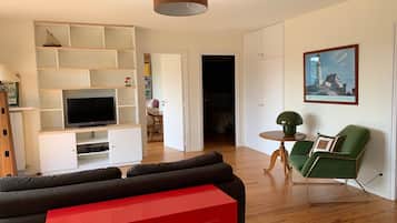 TV, fireplace, DVD player, stereo