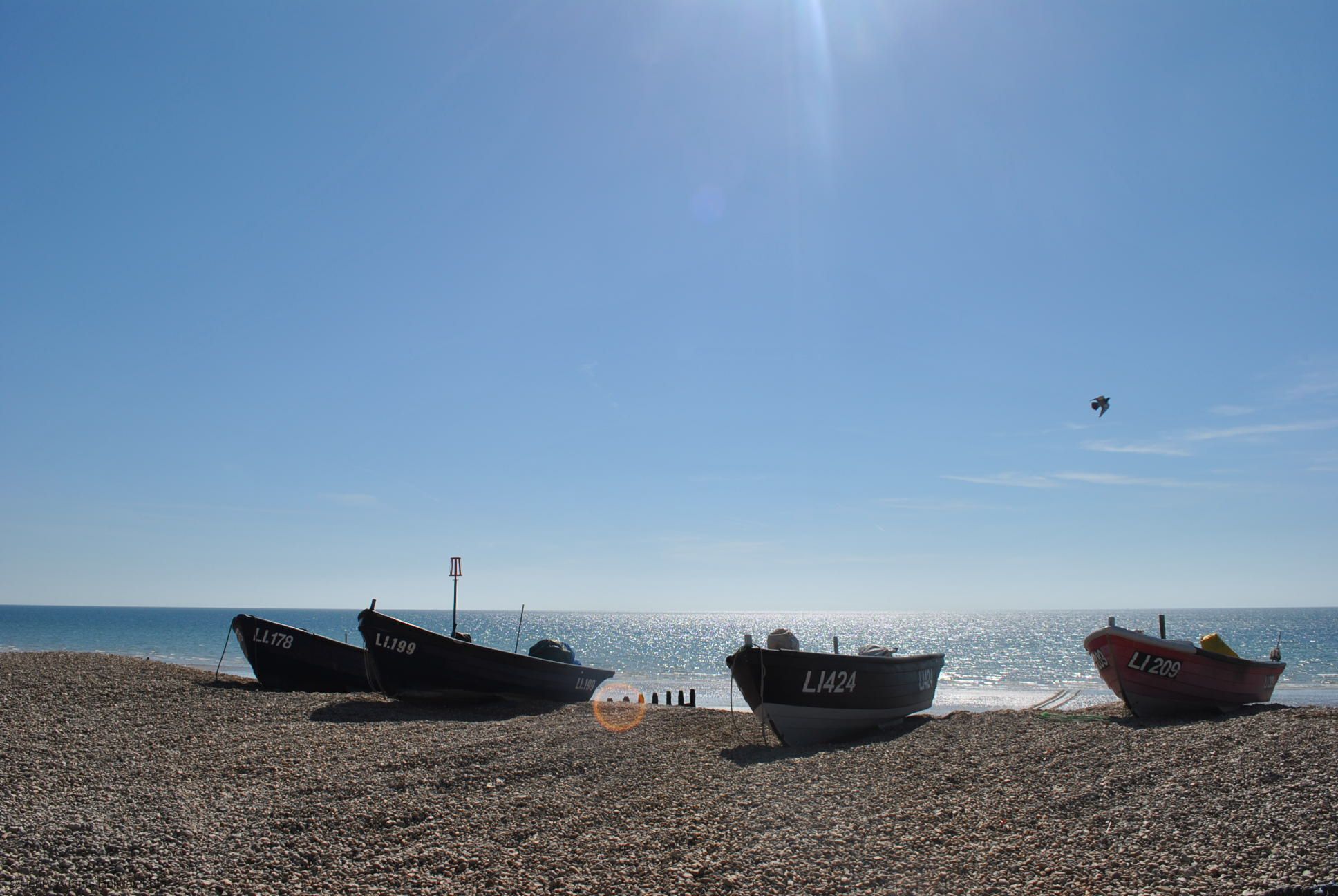 On the beach